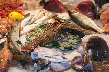 Fresh food market, Barcelona.
