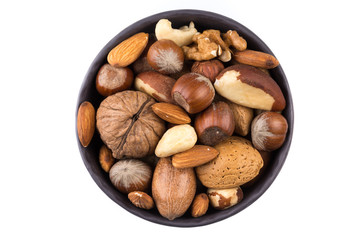 Nuts mix in bowl