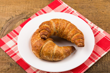 Fresh baked croissants
