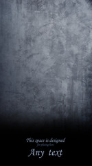 Halloween background. Shabby concrete in the darkness.