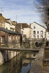 Architecture of Montargis, Loiret, Centre, France