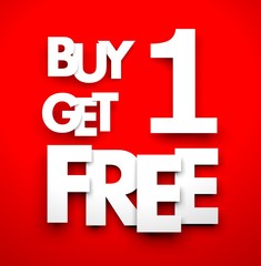 Buy one get one free