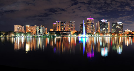 Orlando night panorama