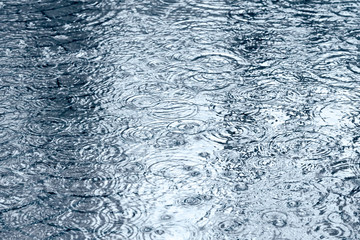 flooded cobblestone pavement