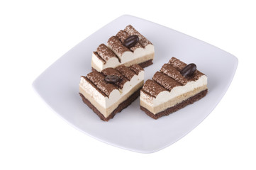 coffee cake on white 