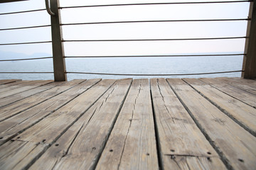 wooden boardwalk on seaside