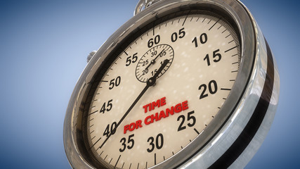 Stopwatch and time for change