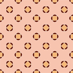 Abstract seamless pattern. Brown and pink.