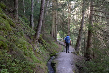 Fototapeta premium Waalweg bei Umhausen, Tirol