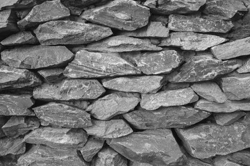 Black wall stone background