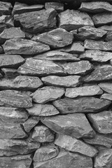Black wall stone background