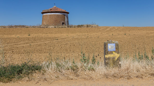 Yellow arrows and scallops will lead the pilgrim to Santiago de Compostela 