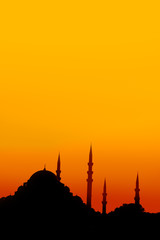 Istanbul Mosque Silhouette
