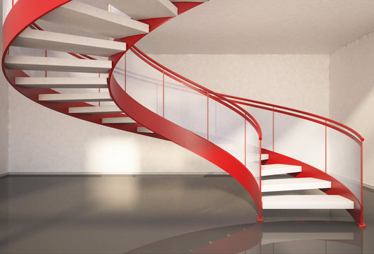 partenza scala elicoidale in ferro