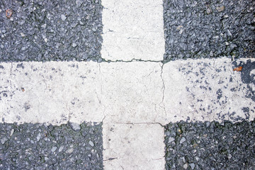 Road crossing texture