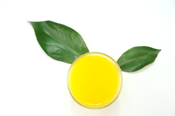 Glass of orange juice