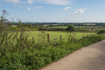 Fototapeta na wymiar Landscape view of the countryside around Sissinghurst in Kent