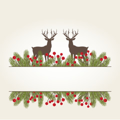 Christmas decoration with Copy Space