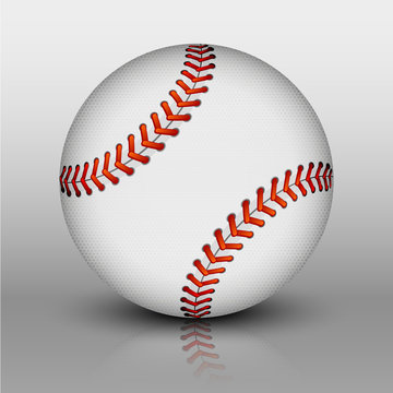Vector baseball ball