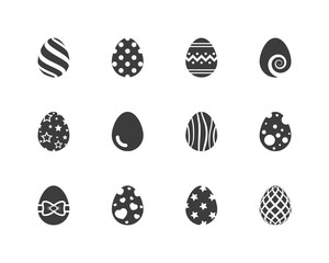 Easter eggs icons.