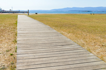 wooden walkway to the beach