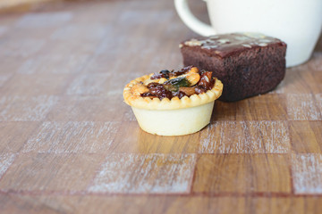 Cup of coffee and biscuits