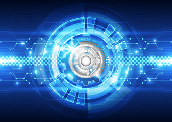 Abstract vector  technology background, illustration