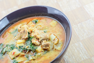 curry pork in coconut milk