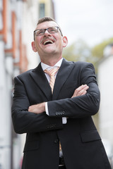 portrait of smiling businessman