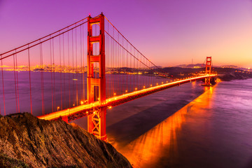 Fototapeta na wymiar The Golden gate Bridge, San Francisco