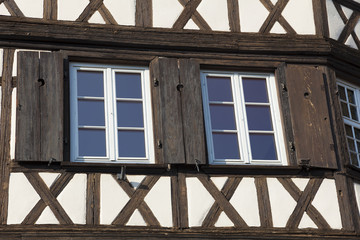 Architecture of the Strasbourg, Bas-Rhin, Alsace, France