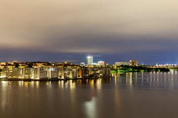 Fototapeta premium Dawn over the island of Lilla Essingen, Stockholm