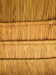 Texture of hay stack roof in Thailand