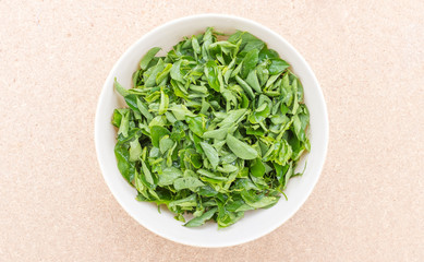 Sauropus androgynus or Pakwan in Thai , This is vegetable used for make thai food.