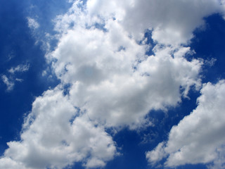 blue sky with clouds