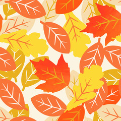 Fototapeta premium Leaves pattern.