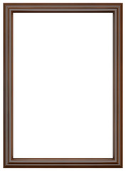 Classic dark brown wooden frame