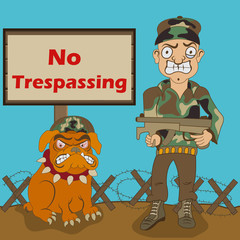 no trespassing