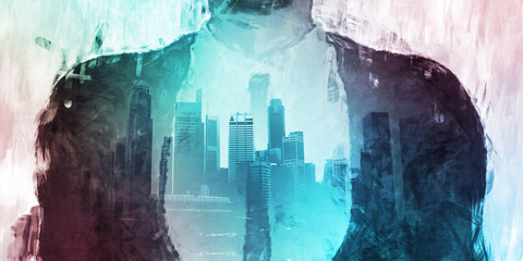 Businessman Corporate Cityscape