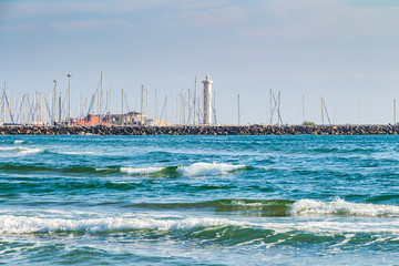 Obraz premium View of Versilia coast - Viareggio 