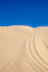 Deserto della Namibia, percorso con automobile