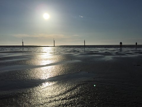 Strand mit sonne