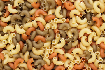 dry uncooked pasta texture background