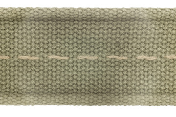 Fototapeta na wymiar Fabric texture and Stitch line on isolated background.
