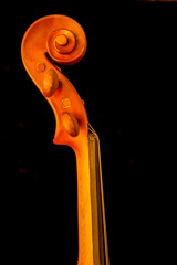 Low Key Image showing part of Violin