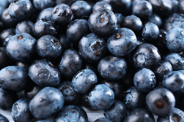 Fresh blueberries close up