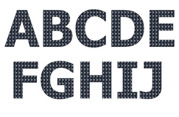 Snake Texture pattern on english character
