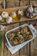 Roasted chicken drumsticks