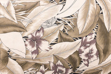Fabric with flower pattern texture and background.