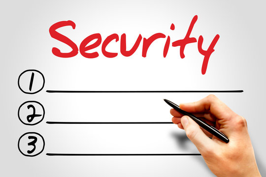Security blank list, business concept